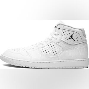 Nike Air Jordan Access Men’s 9.5 Basketball Triple White Jumpman Hightop Sneaker